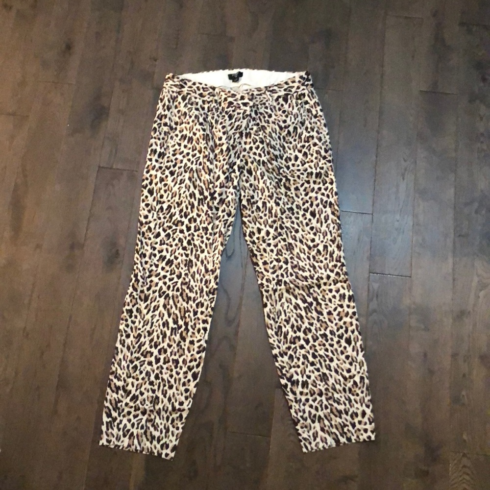 JCREW leopard pants
